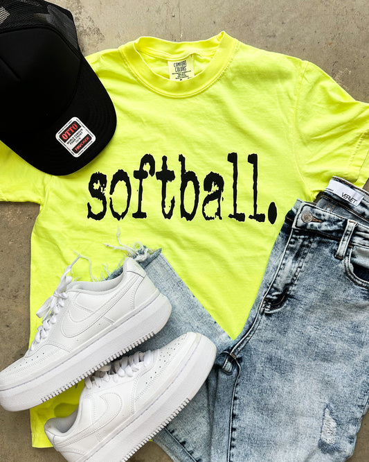 Softball Neon Comfort Colors