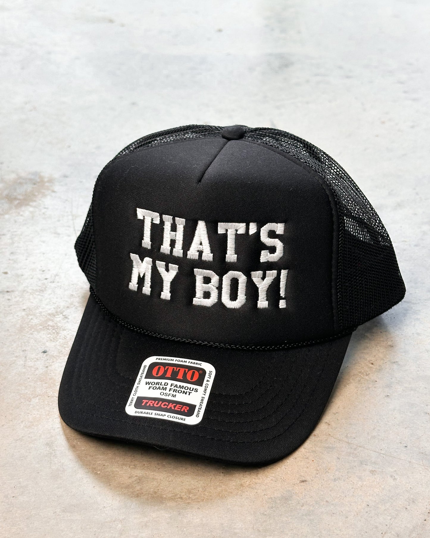 That’s my boy foam trucker hat