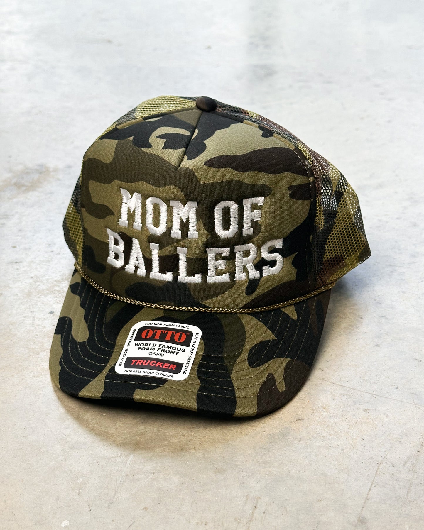 Mom Of Ballers Foam Trucker Hat