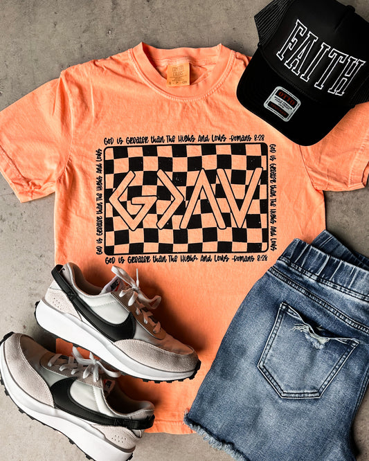 God Is Greater Than The Highs and Lows Graphic Tee