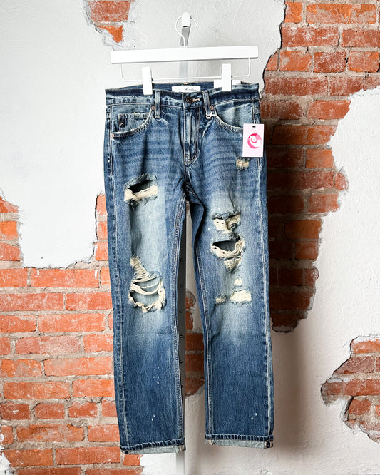 Kancan Distressed Boyfriend Jean