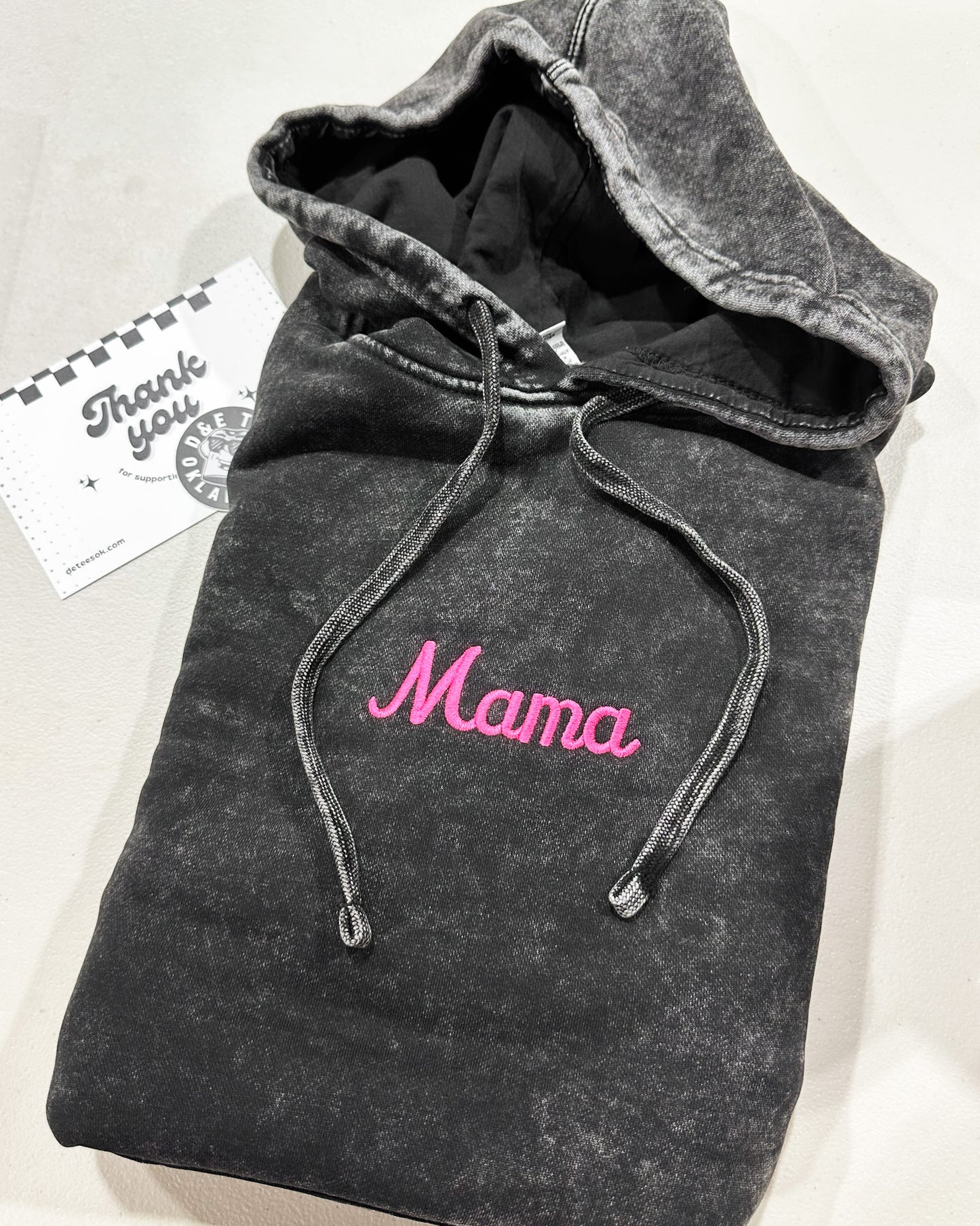 Custom Mineral Wash Hoodie