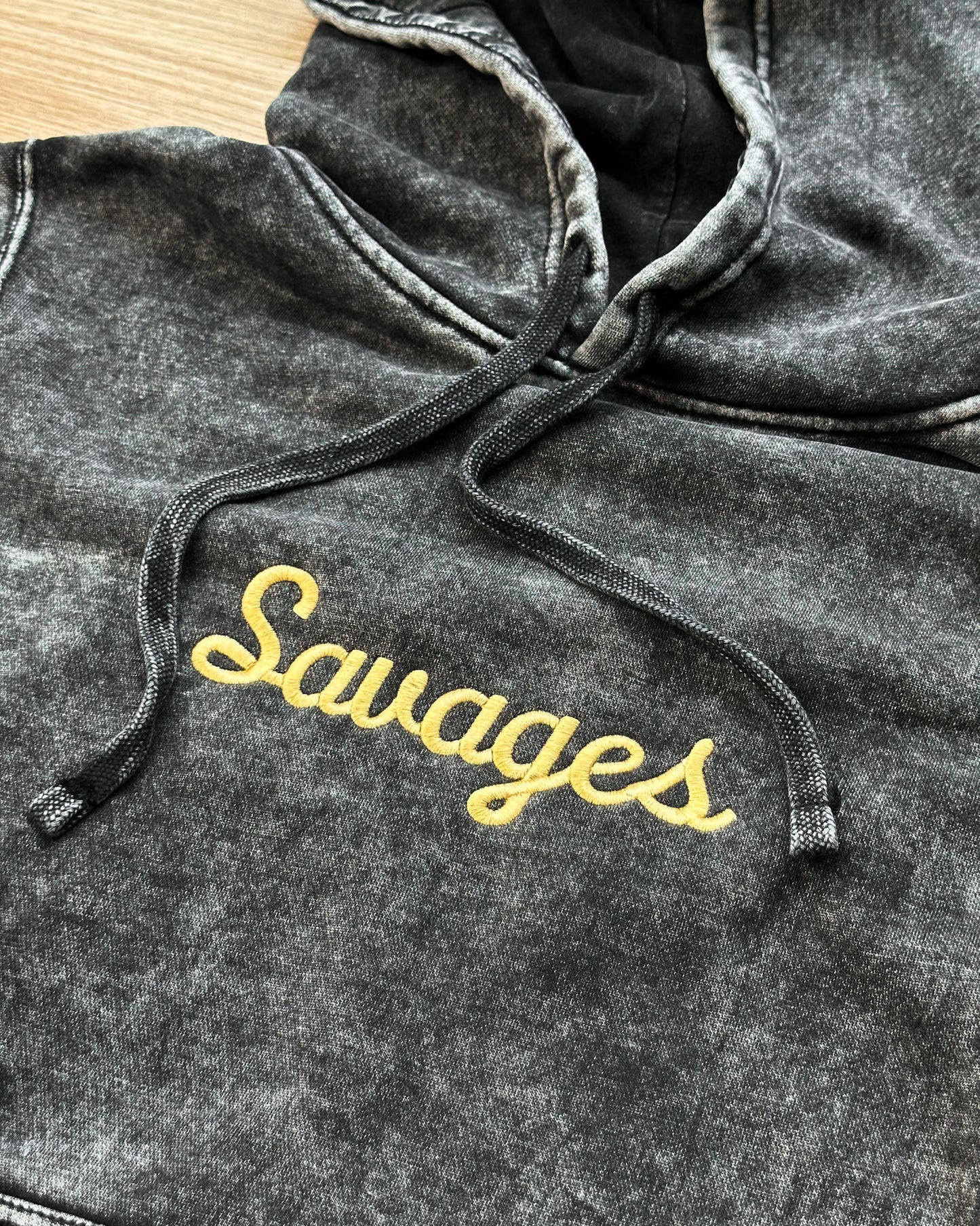 Custom Mineral Wash Hoodie