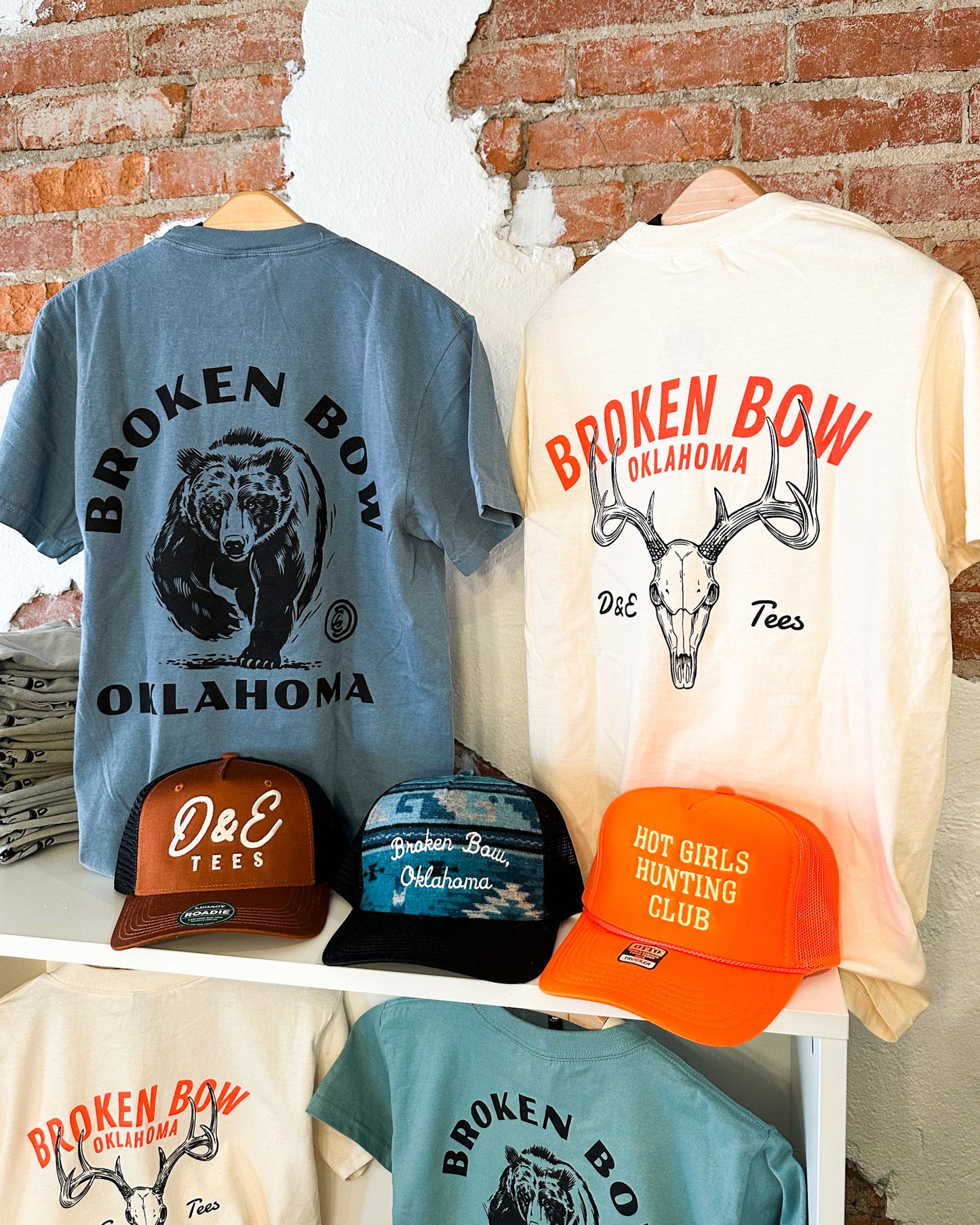 Broken Bow Deer Skull Logo Graphic Tee