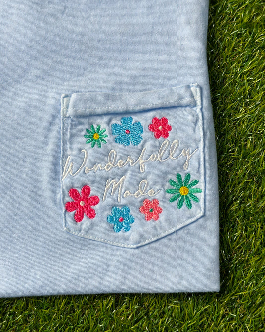 Wonderfully Made Embroidery Graphic Tee
