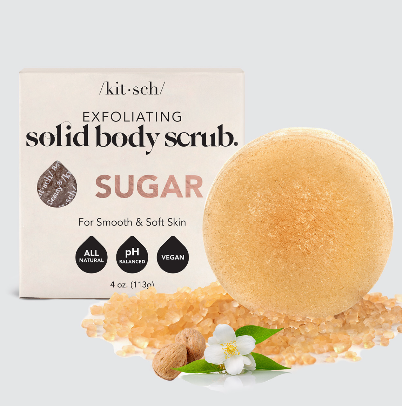 Sugar Exfoliating Body Scrub Bar