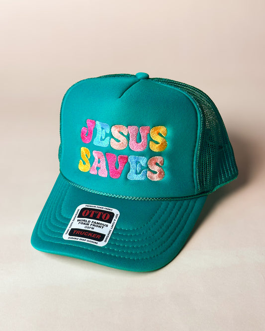 Jesus Saves Foam Trucker Hat