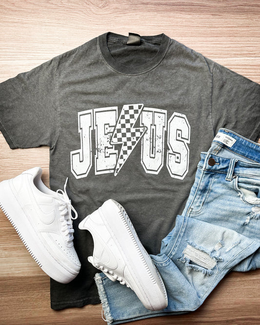 Jesus Lightning Bolt Graphic Tee