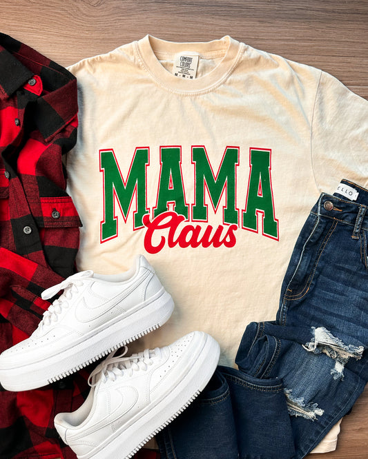 Mama Claus Christmas Graphic Tee