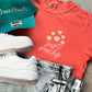 Just Peachy Embroidery Graphic Tee