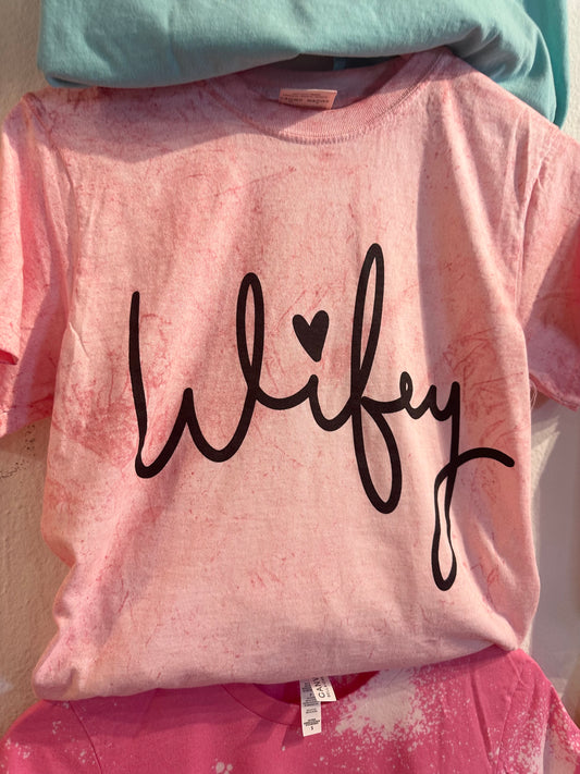 Wifey Colorblast Graphic Tee