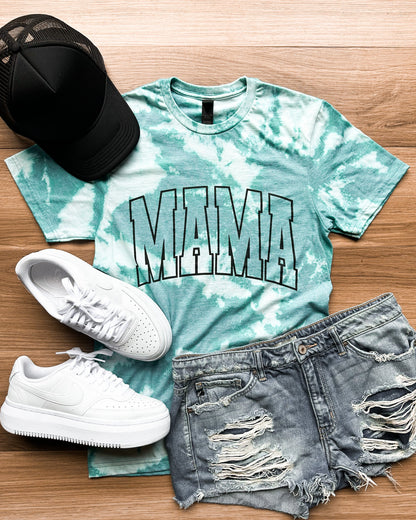 Mama Varsity Bleached Graphic Tee